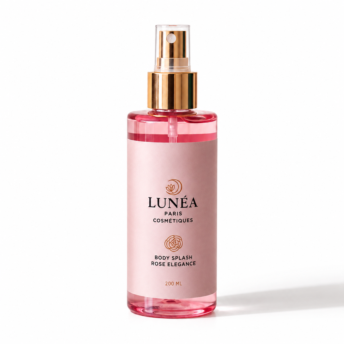 Body Splash LUNÉA Paris Rose Elegance 200ml – Frescor e Sofisticação Duradoura
