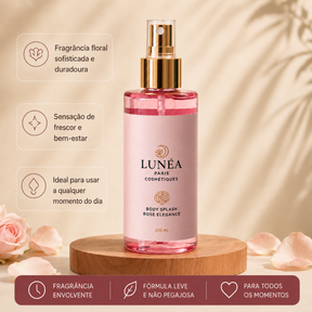 Body Splash LUNÉA Paris Rose Elegance 200ml – Frescor e Sofisticação Duradoura